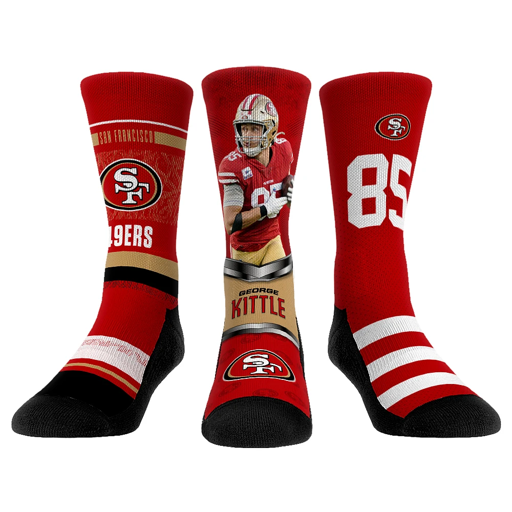 Youth Rock Em Socks George Kittle San Francisco 49ers 3-Pack Crew Socks Set