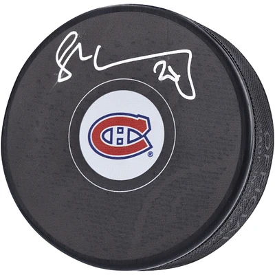Juraj Slafkovsky Montreal Canadiens Autographed Hockey Puck