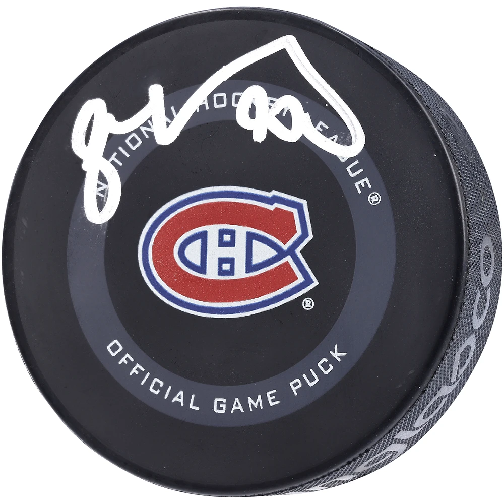 Juraj Slafkovsky Montreal Canadiens Autographed Official Game Puck