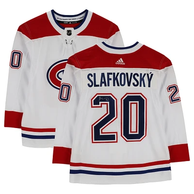 Juraj Slafkovsky Montreal Canadiens Autographed White adidas Authentic Jersey