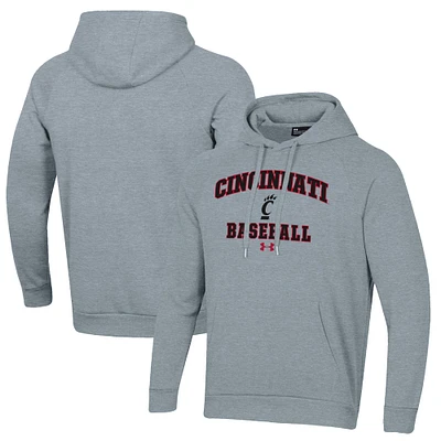 Men's Under Armour Cincinnati Bearcats Baseball All Day Arch Fleece Pullover Hoodie
