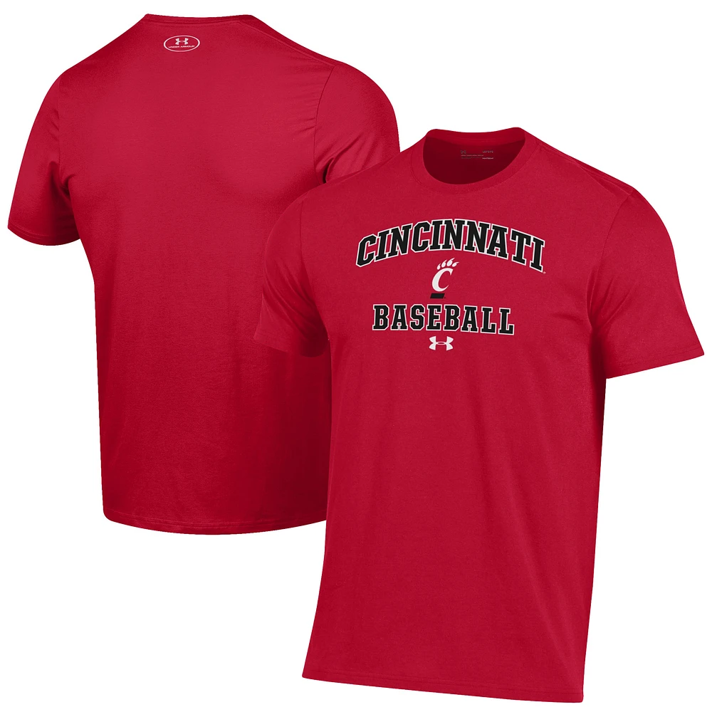 Men's Under Armour Red Cincinnati Bearcats Baseball Performance T-Shirt