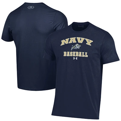 Men's Under Armour Navy Midshipmen Baseball Performance T-Shirt