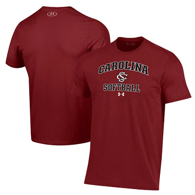 Men's Under Armour Garnet South Carolina Gamecocks Softball Performance T-Shirt
