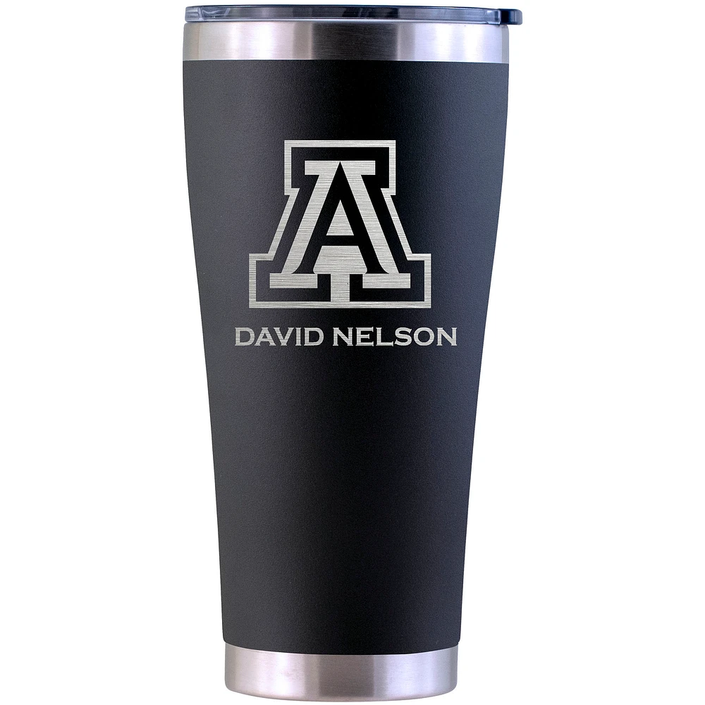 Arizona Wildcats Personalized 30oz. Laser Etched Black Tumbler