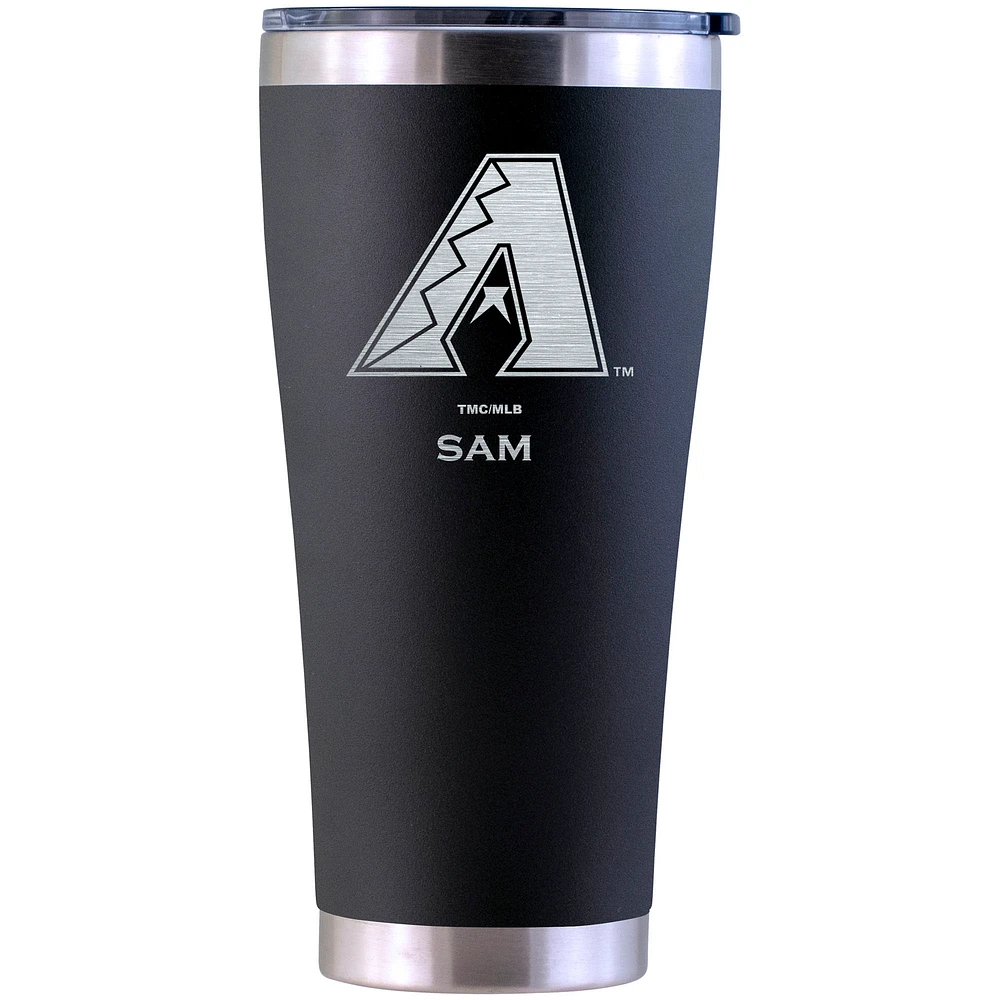 Arizona Diamondbacks Personalized 30oz. Laser Etched Black Tumbler