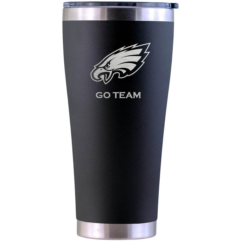 Philadelphia Eagles Personalized 30oz. Laser Etched Black Tumbler