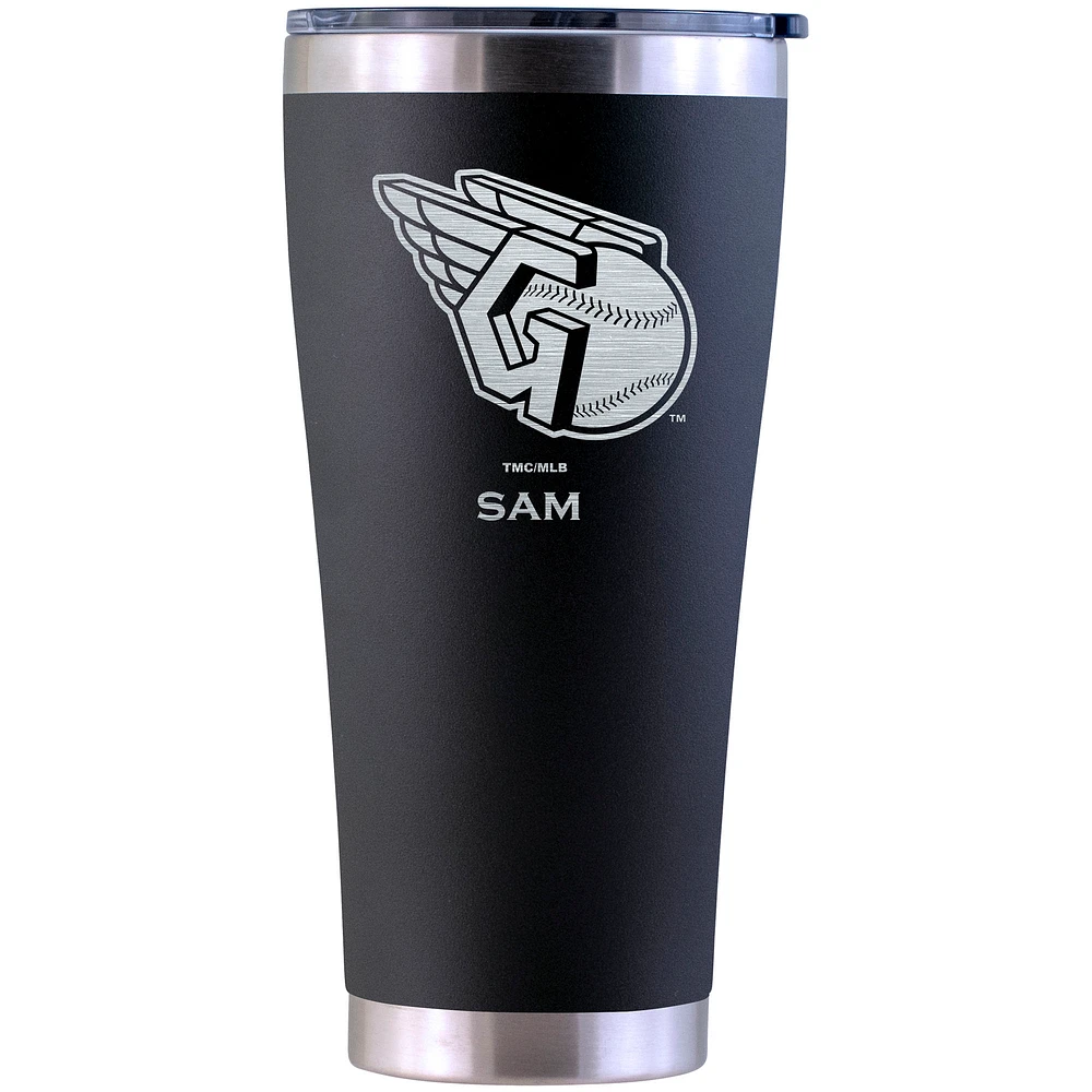 Cleveland Guardians Personalized 30oz. Laser Etched Black Tumbler