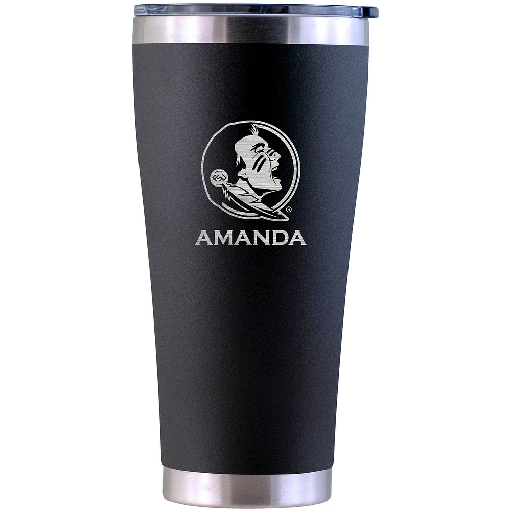 Florida State Seminoles Personalized 30oz. Laser Etched Black Tumbler