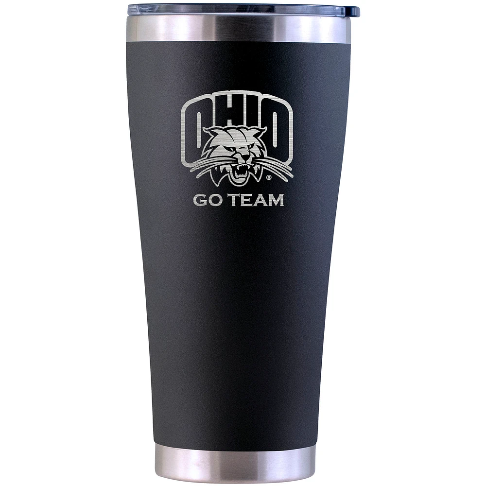 Ohio Bobcats Personalized 30oz. Laser Etched Black Tumbler
