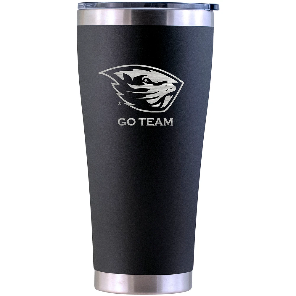 Oregon State Beavers Personalized 30oz. Laser Etched Black Tumbler
