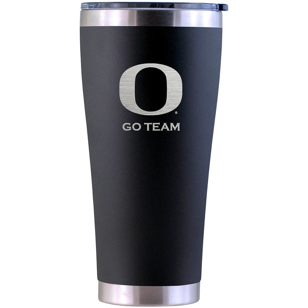 Oregon Ducks Personalized 30oz. Laser Etched Black Tumbler