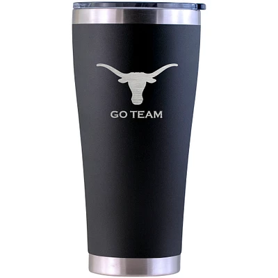 Texas Longhorns Personalized 30oz. Laser Etched Black Tumbler