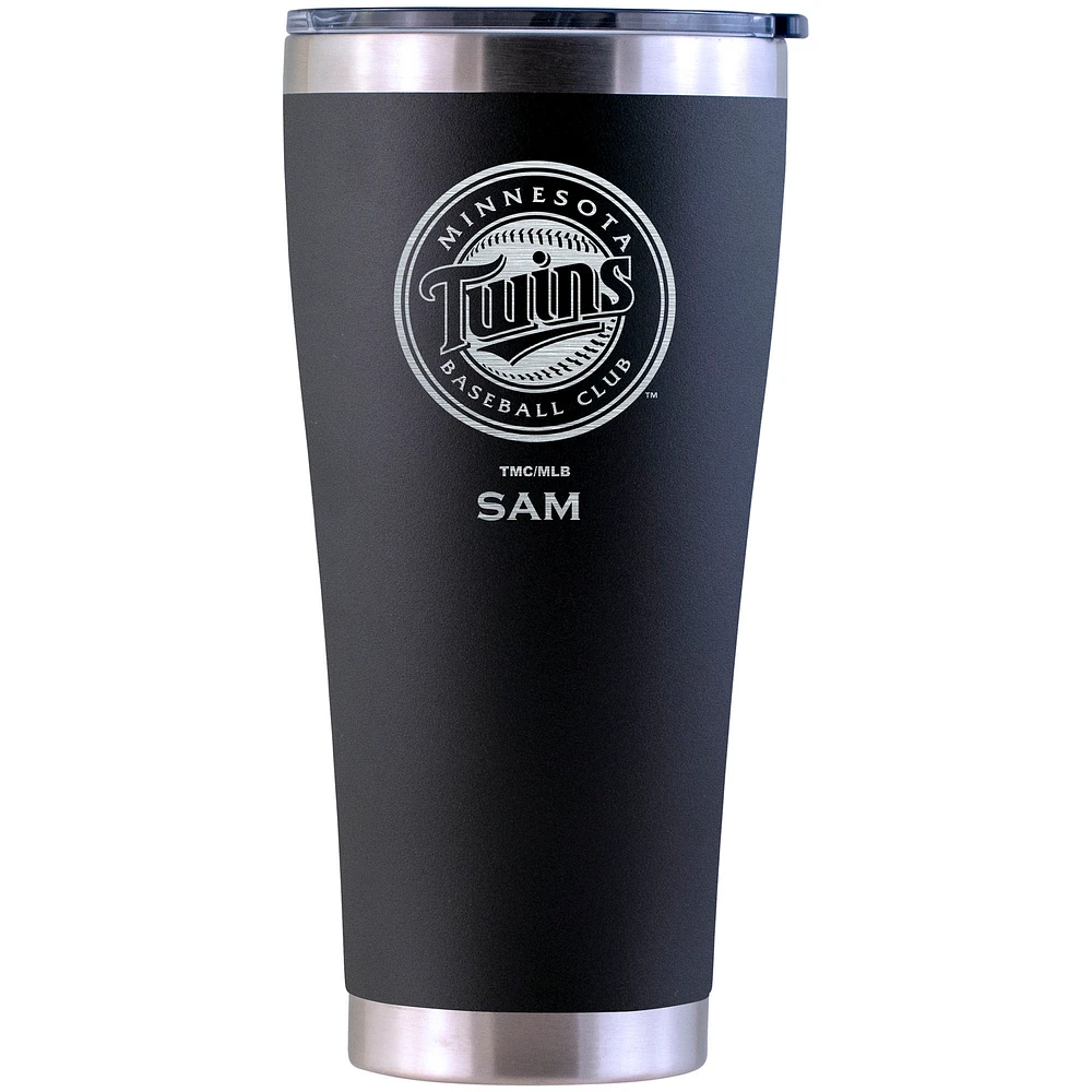 Minnesota Twins Personalized 30oz. Laser Etched Black Tumbler