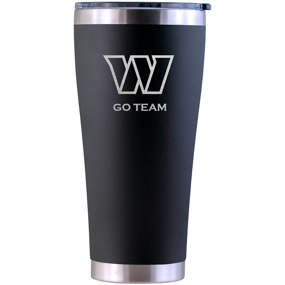 Washington Commanders Personalized 30oz. Laser Etched Black Tumbler