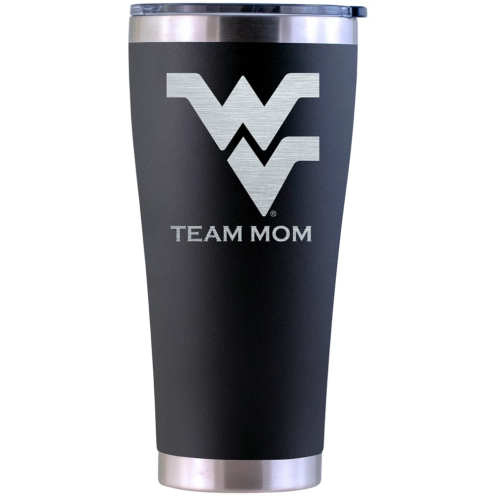West Virginia Mountaineers Personalized 30oz. Laser Etched Black Tumbler