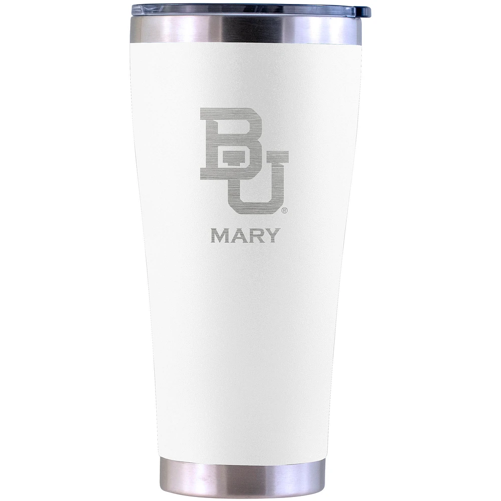 Baylor Bears Personalized 30oz. Laser Etched White Tumbler