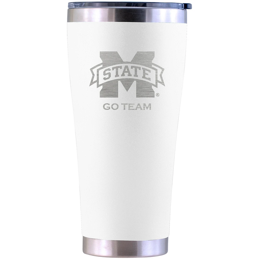 Mississippi State Bulldogs Personalized 30oz. Laser Etched White Tumbler