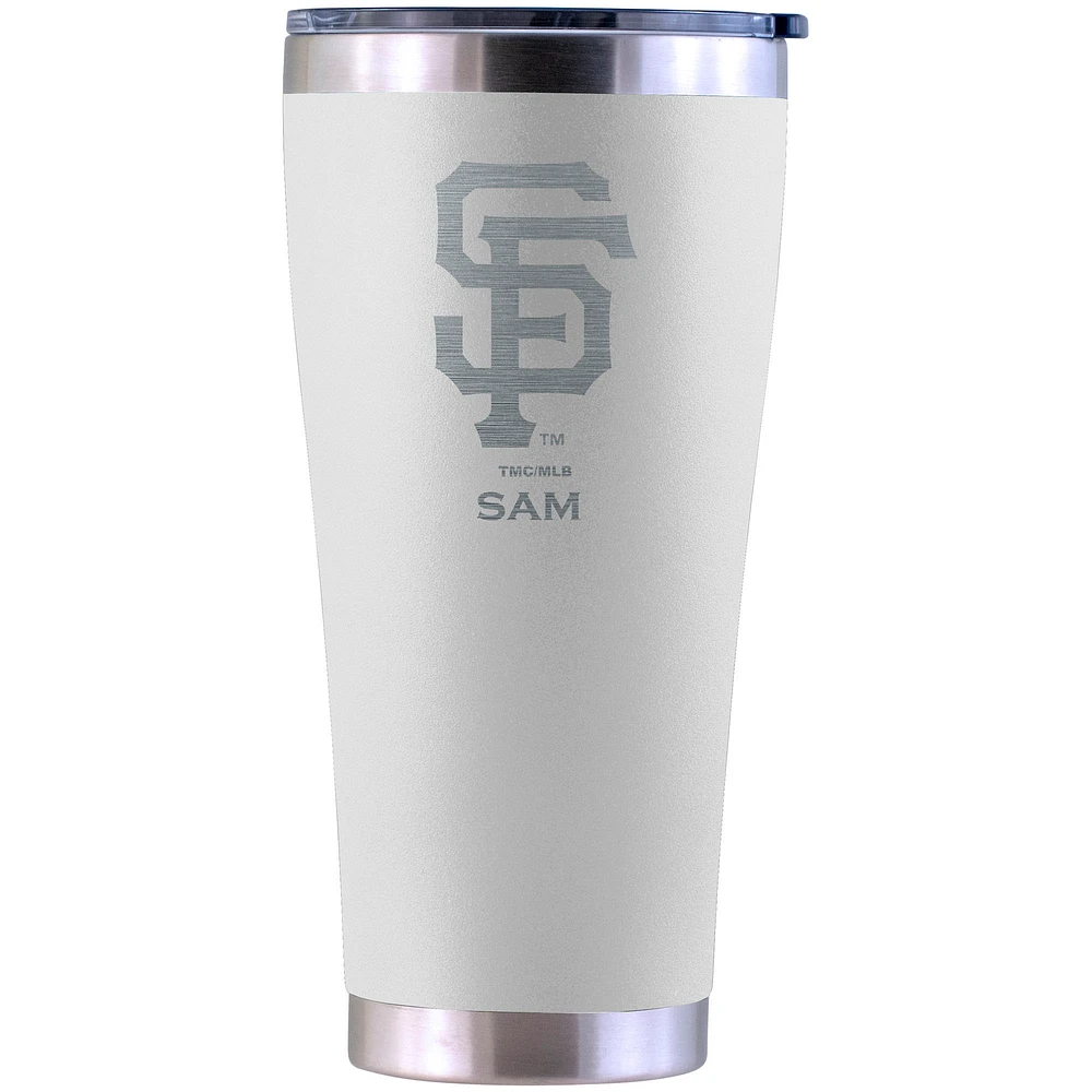 San Francisco Giants Personalized 30oz. Laser Etched White Tumbler