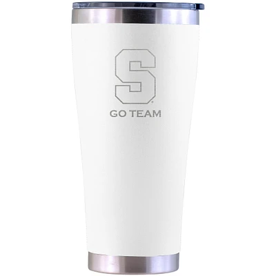 Syracuse Orange Personalized 30oz. Laser Etched White Tumbler