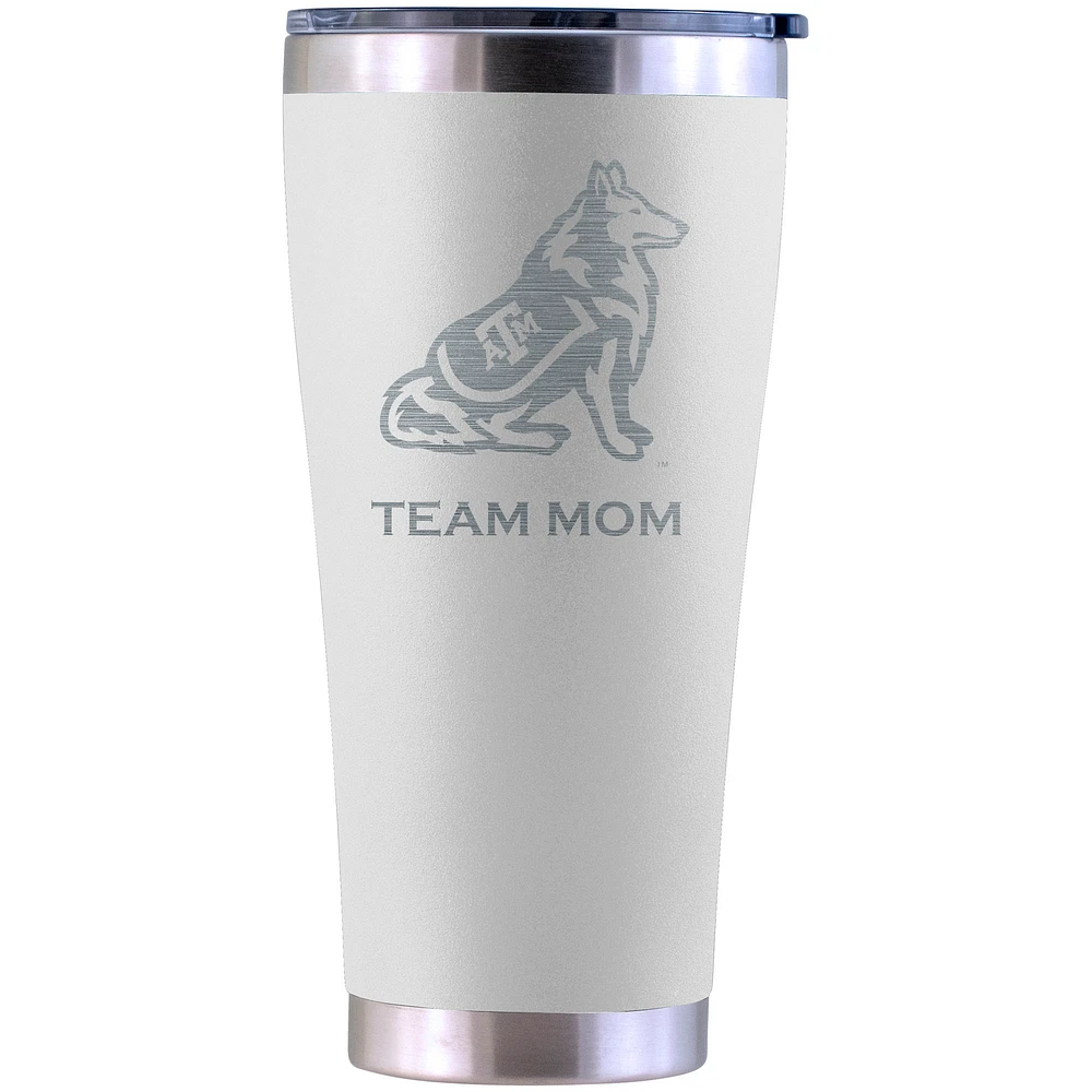 Texas A&M Aggies Personalized 30oz. Laser Etched White Tumbler