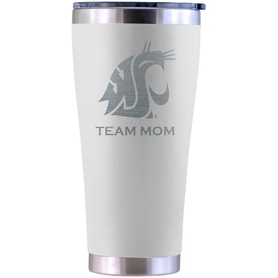 Washington State Cougars Personalized 30oz. Laser Etched White Tumbler