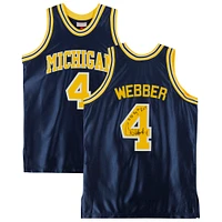 Chris Webber Navy Michigan Wolverines Autographed Mitchell & Ness 1991-92 Authentic Jersey with "91-92 Big Ten ROY" Inscription