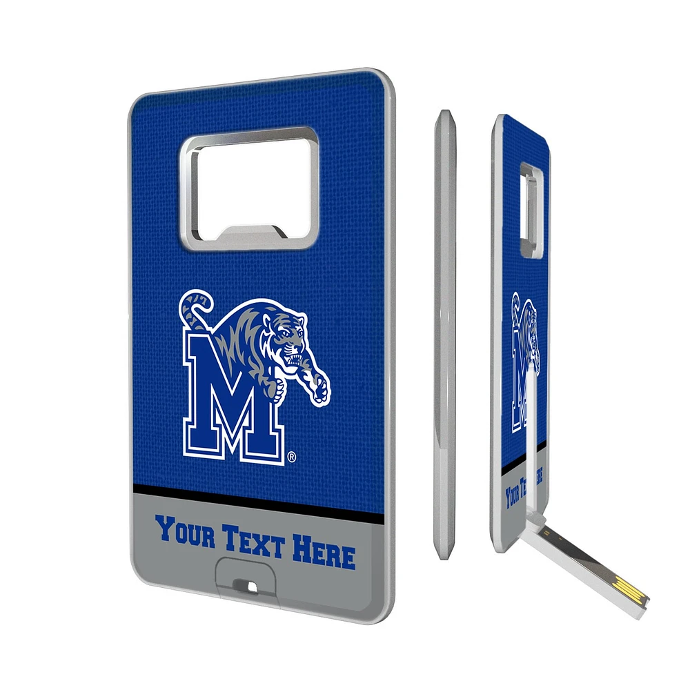 Memphis Tigers Personalized Credit Card USB Drive & Bottle Opener