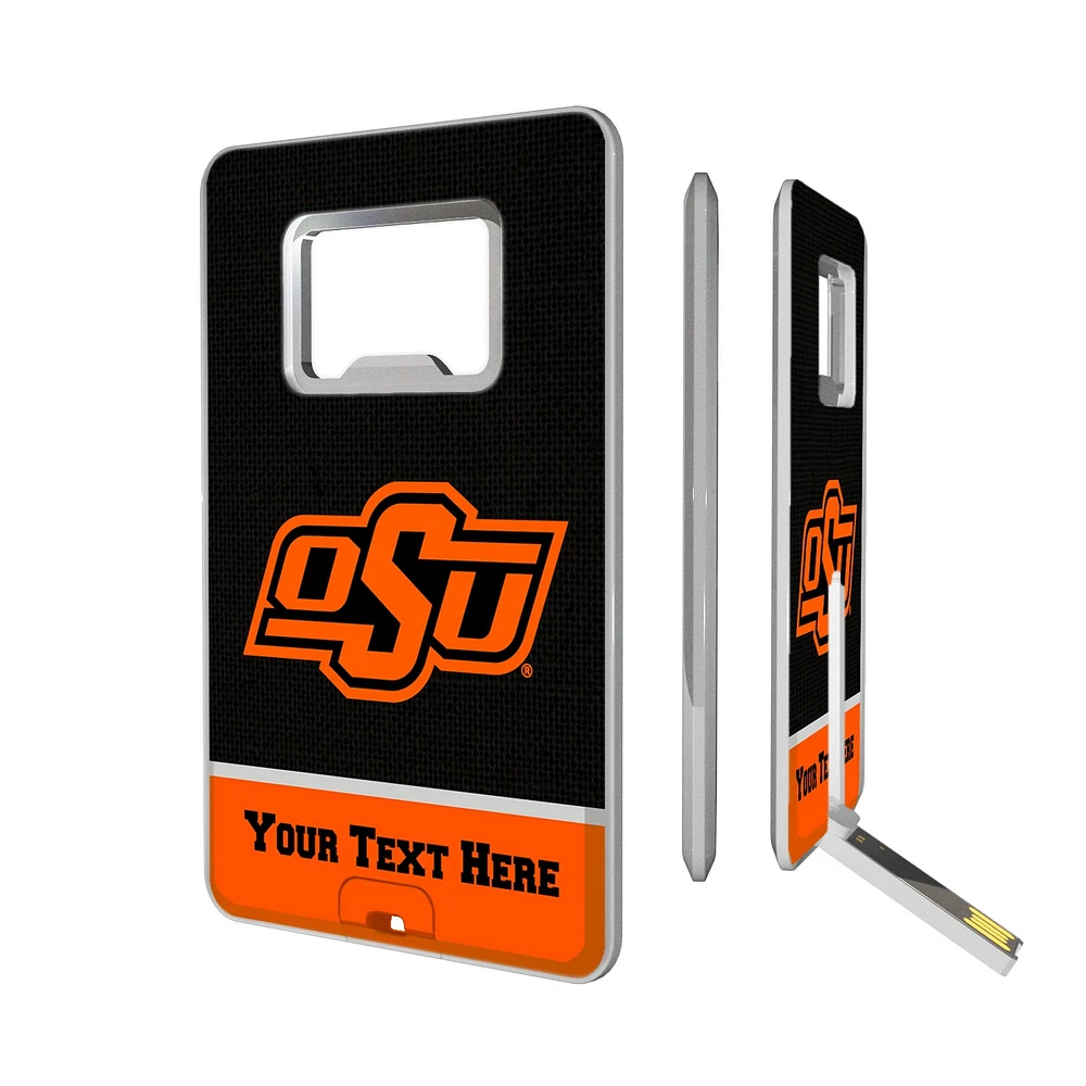 Oklahoma State Cowboys Personalized Credit Card USB Drive & Bottle Opener