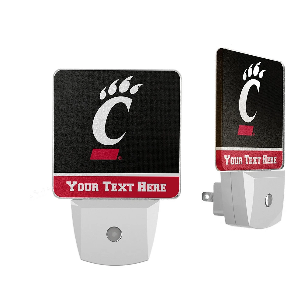 Cincinnati Bearcats Personalized 2-Piece Nightlight Set