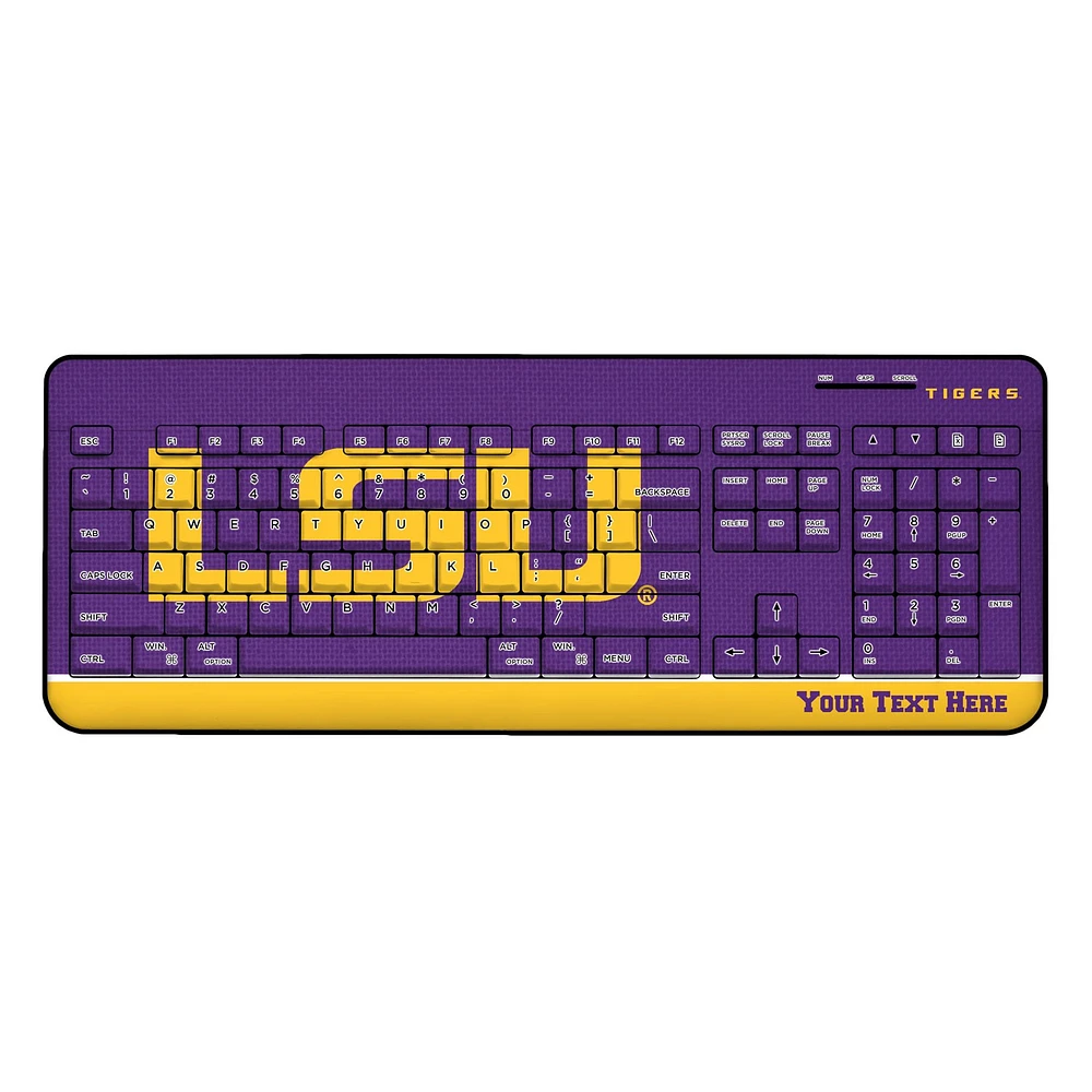 LSU Tigers Personalized Wireless Keyboard
