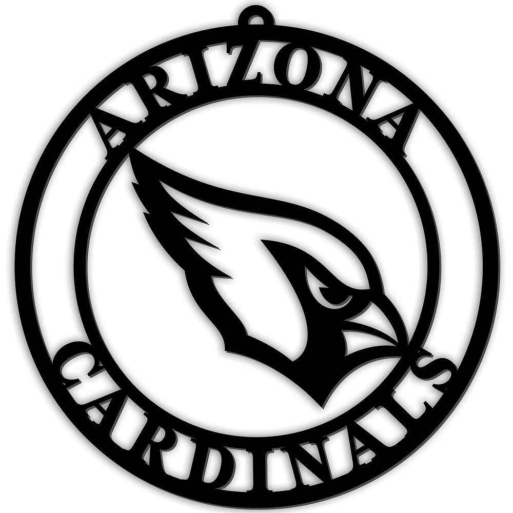 Black Arizona Cardinals 16'' Team Logo Cutout