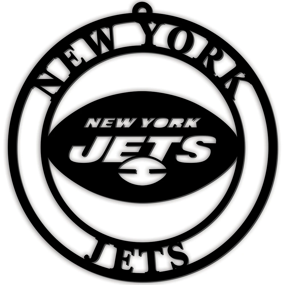 Black New York Jets 16'' Team Logo Cutout