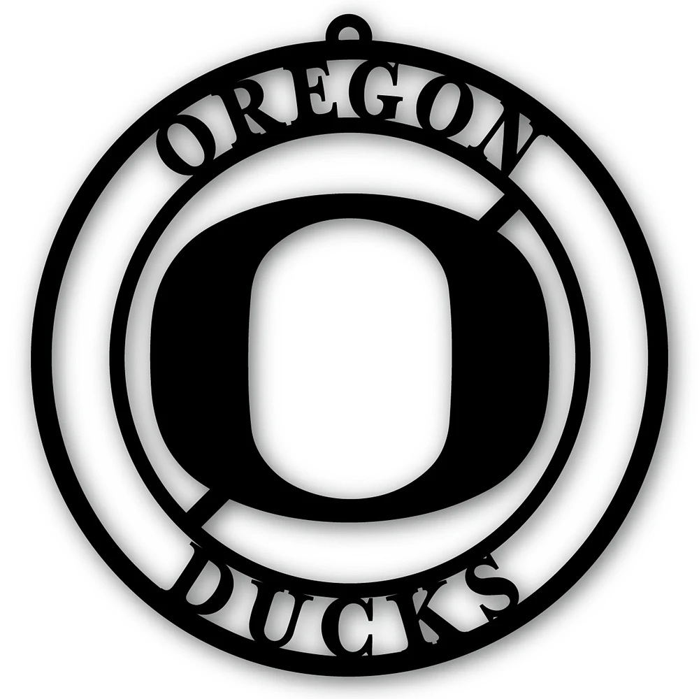 Black Oregon Ducks 16'' Team Logo Cutout
