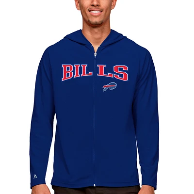 Men's Antigua Royal Buffalo Bills Legacy Full-Zip Hoodie
