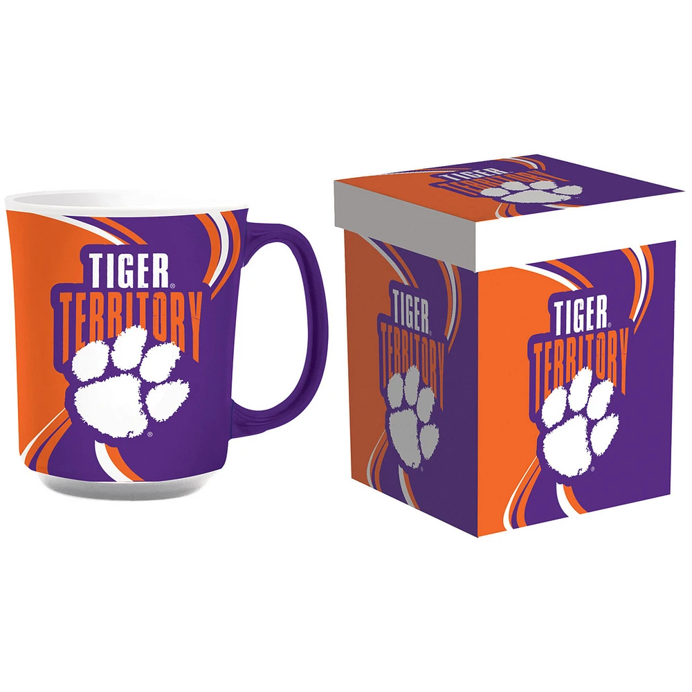 Clemson Tigers 14oz. Ceramic Mug with Matching Box