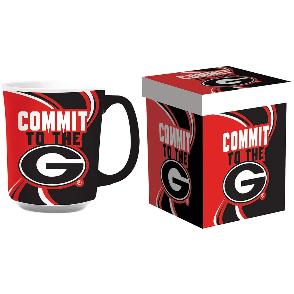 Georgia Bulldogs 14oz. Ceramic Mug with Matching Box