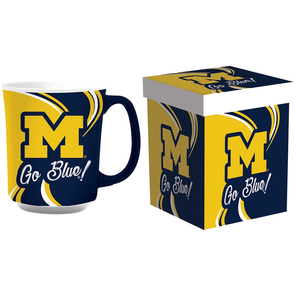 Michigan Wolverines 14oz. Ceramic Mug with Matching Box
