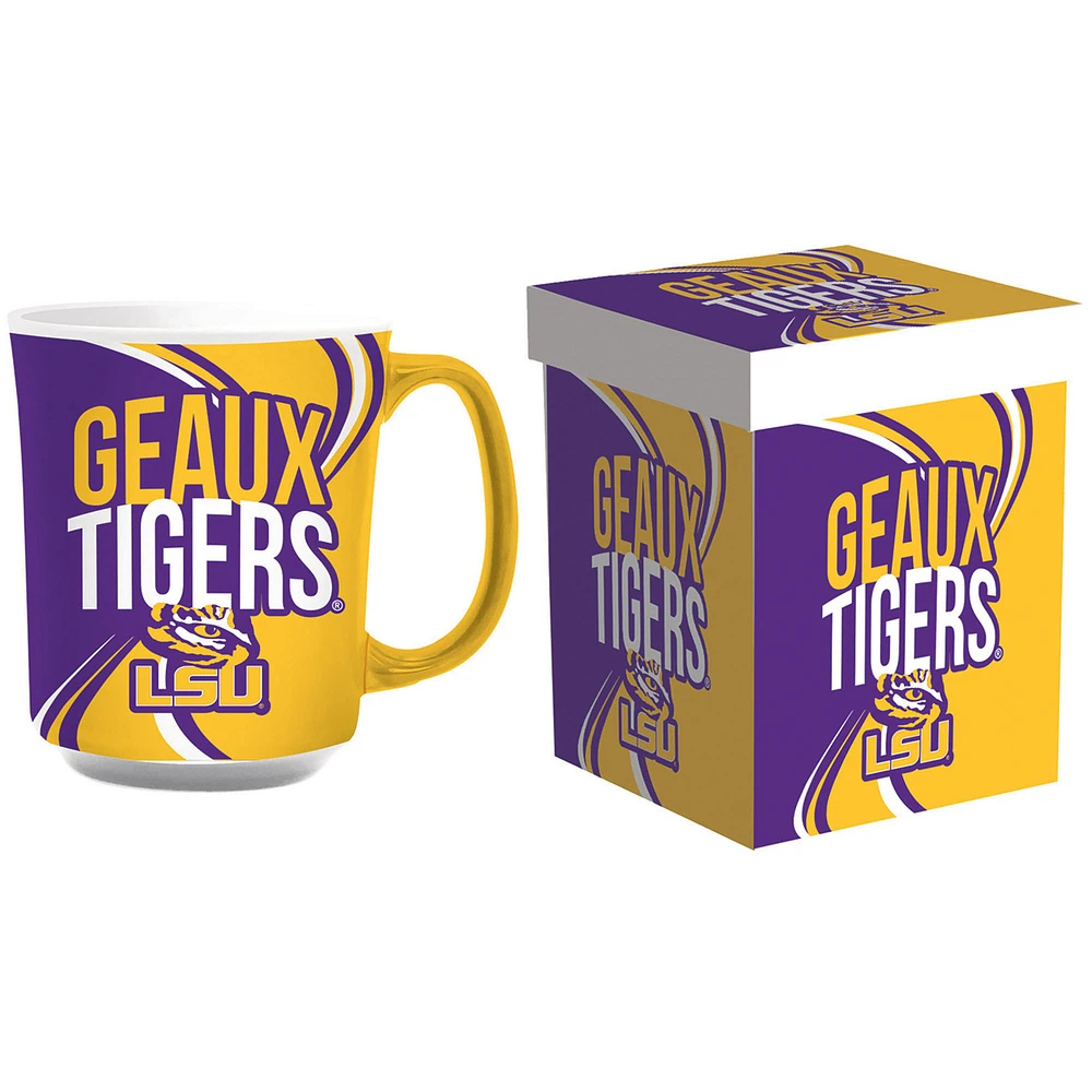 LSU Tigers 14oz. Ceramic Mug with Matching Box