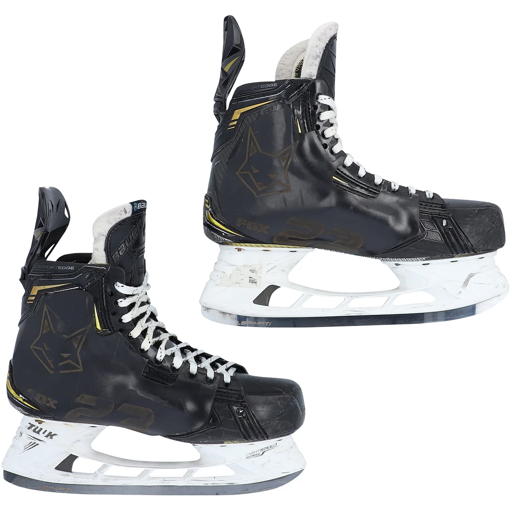 Adam Fox New York Rangers Game-Used Black Bauer Skates from the 2021-22 NHL Season - AA0130314-15