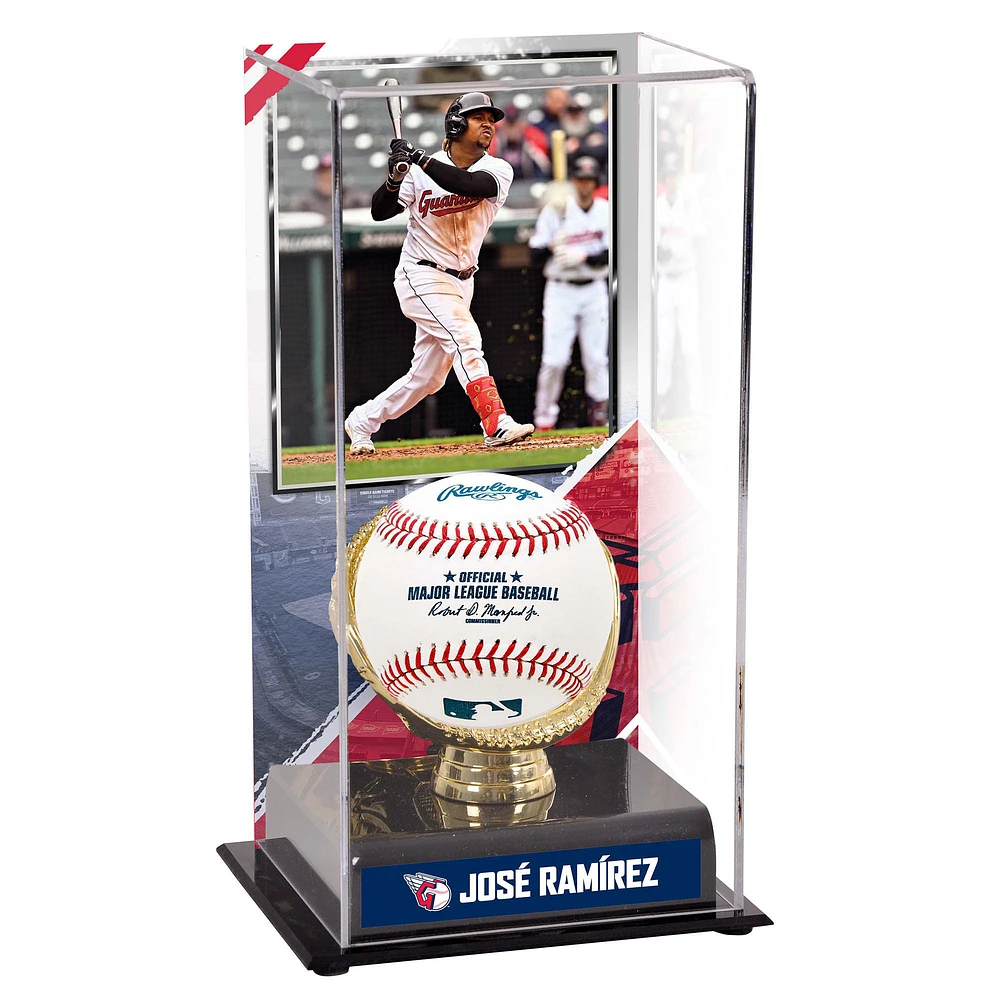 Jose Ramirez Cleveland Guardians Gold Glove Display Case with Image
