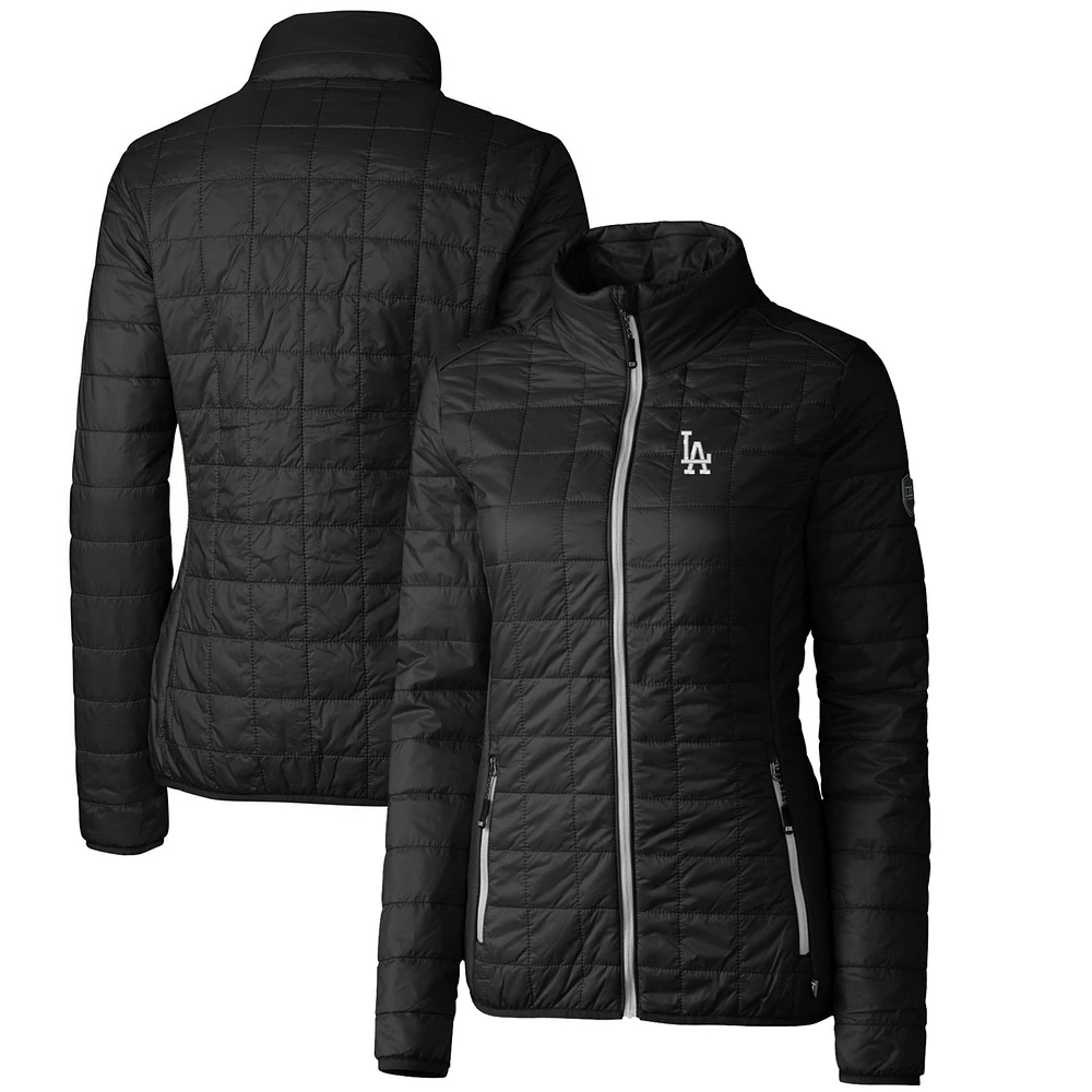 Women's Cutter & Buck Los Angeles Dodgers Rainier PrimaLoft Eco Full-Zip Puffer Jacket