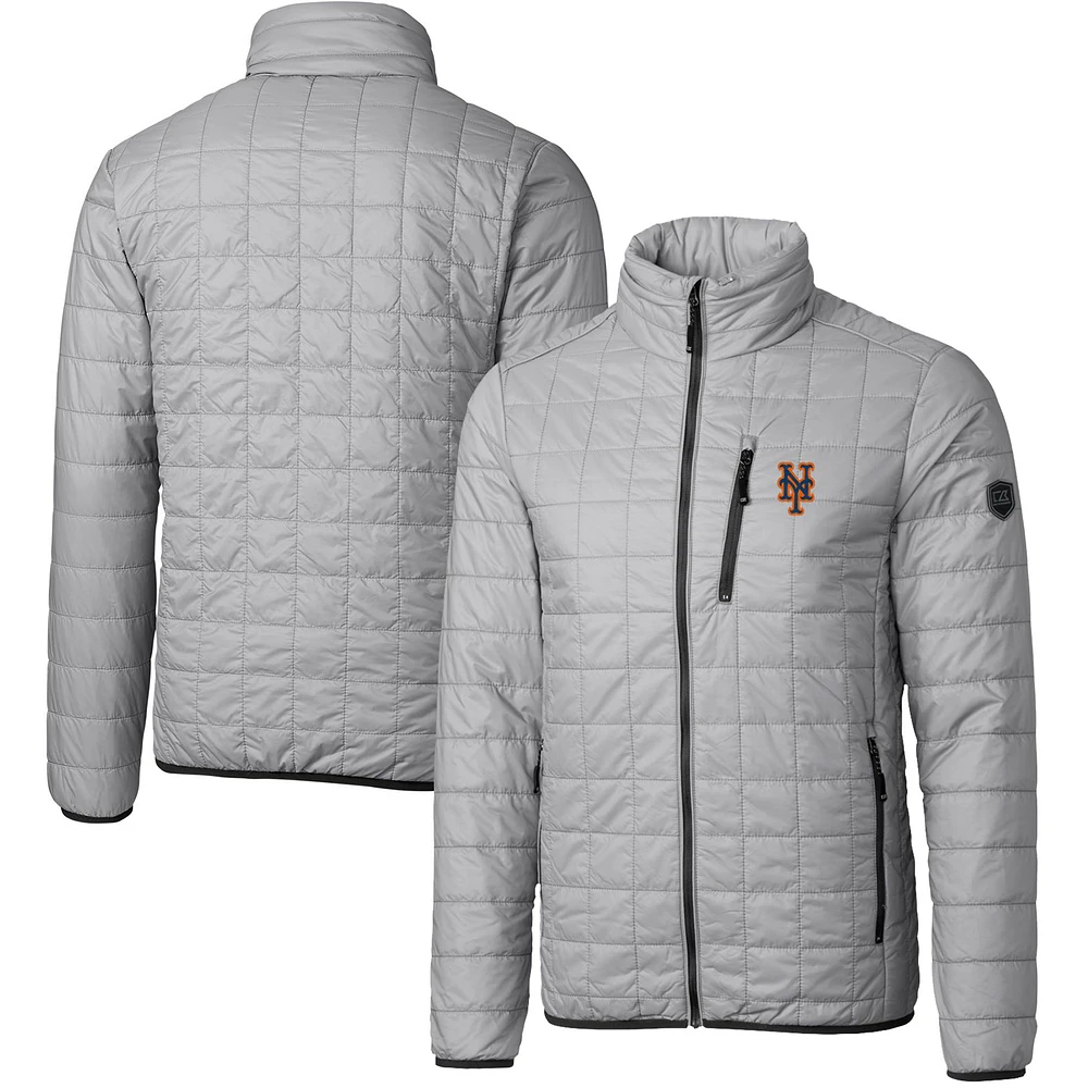 Men's Cutter & Buck New York Mets Rainier Eco Insulated Full-Zip Puffer Jacket