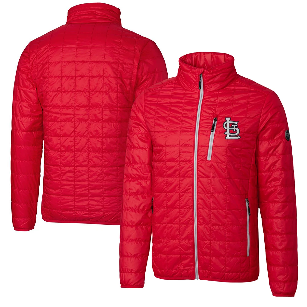 Men's Cutter & Buck Red St. Louis Cardinals Rainier Eco Insulated Full-Zip Puffer Jacket