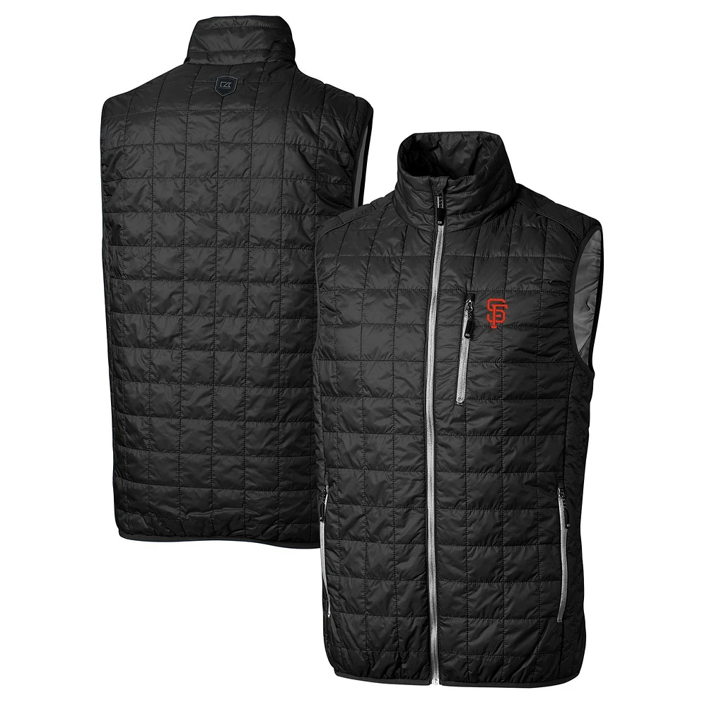 Men's Cutter & Buck San Francisco Giants Rainier Full-Zip Puffer Vest