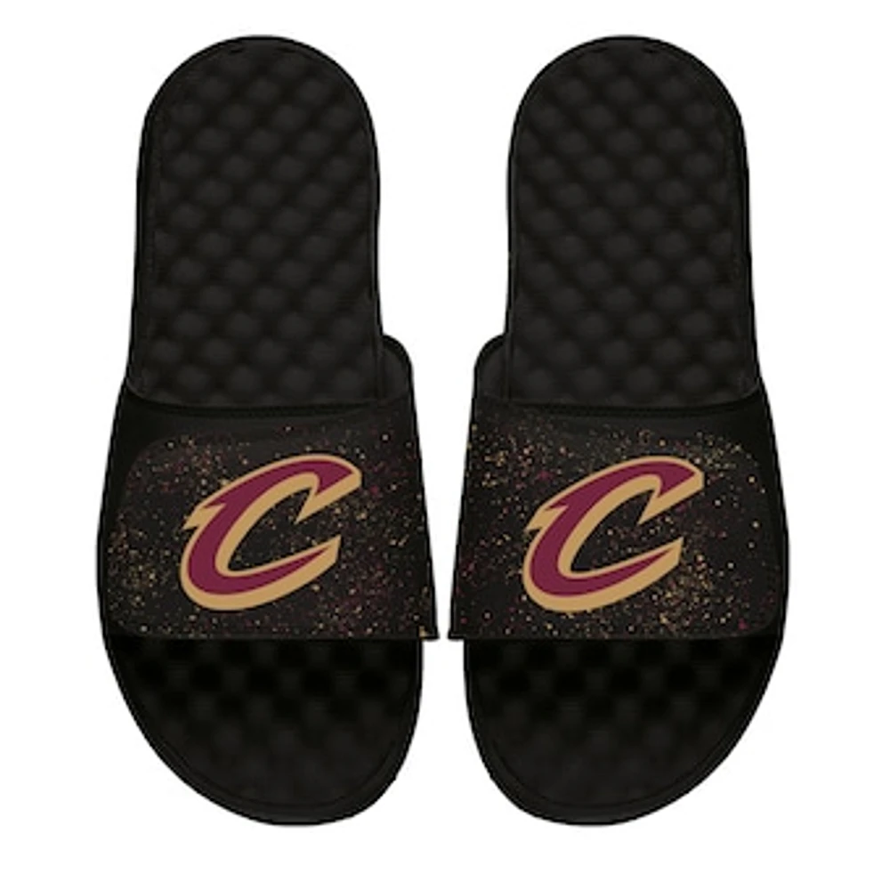 Youth ISlide Black Cleveland Cavaliers Speckle Slide Sandals