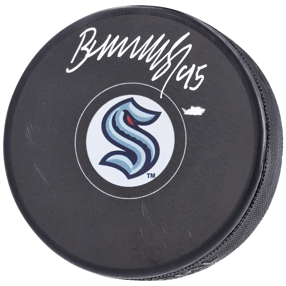 Andre Burakovsky Seattle Kraken Autographed Hockey Puck