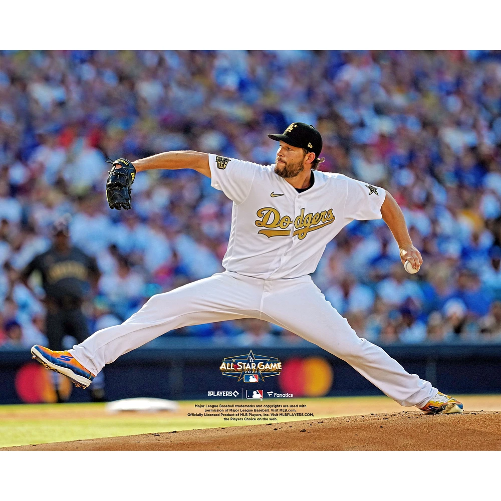 Clayton Kershaw Los Angeles Dodgers Unsigned Pitching the 2022 MLB All-Star Game Photograph