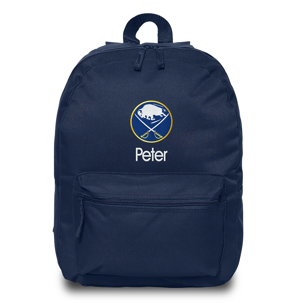 Navy Buffalo Sabres Personalized Backpack