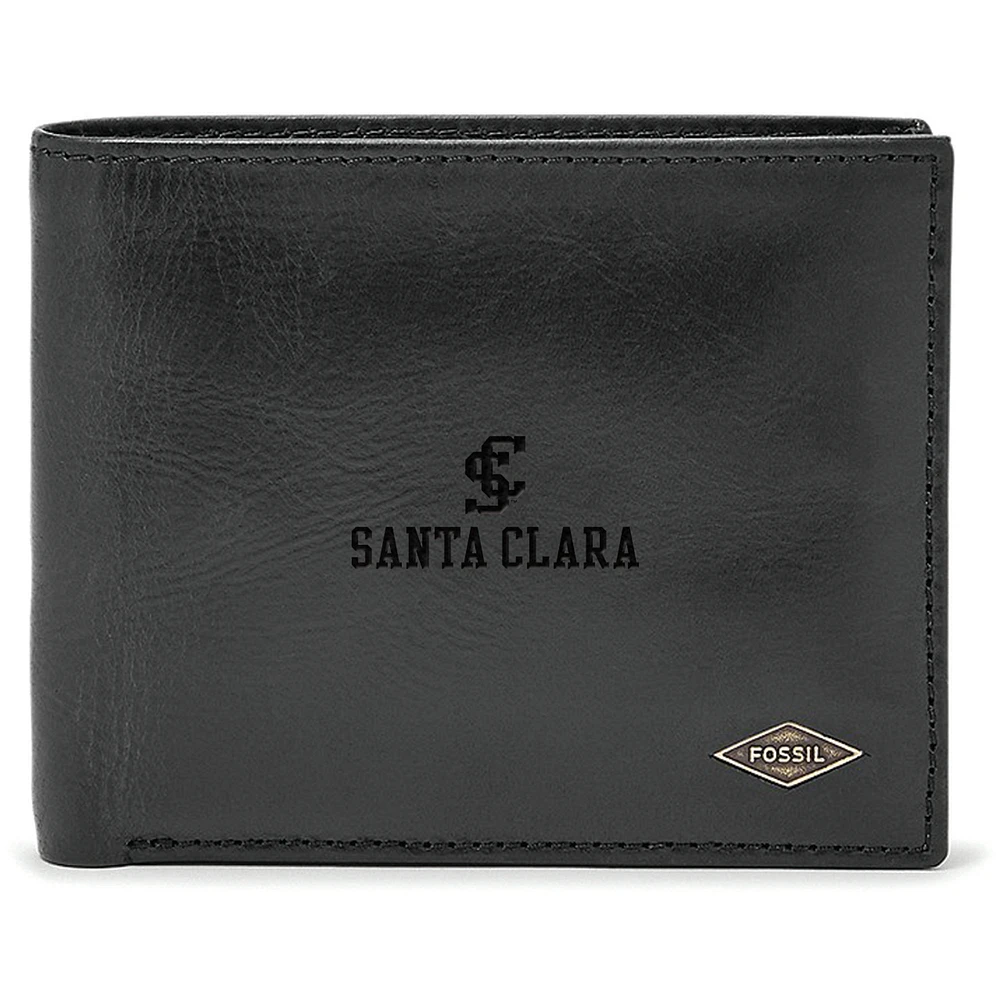 Men's Fossil Santa Clara Broncos Leather Ryan RFID Passcase Wallet